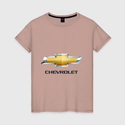 Женская футболка Chevrolet логотип