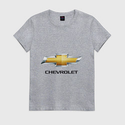 Женская футболка Chevrolet логотип