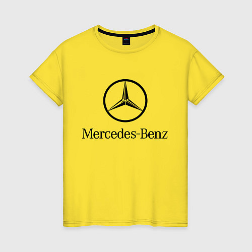 Женская футболка Logo Mercedes-Benz / Желтый – фото 1