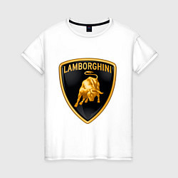 Женская футболка Lamborghini logo