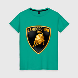 Женская футболка Lamborghini logo