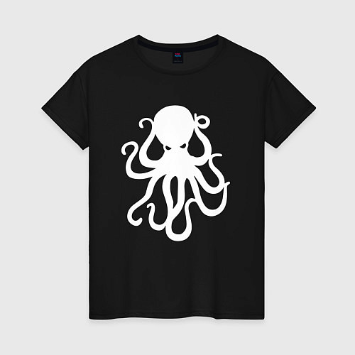 Женская футболка Кракен-осьминог / Черный – фото 1