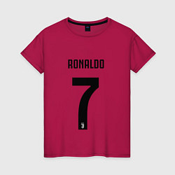 Футболка хлопковая женская RONALDO 7, цвет: маджента