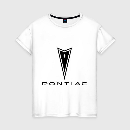 Женская футболка Pontiac logo / Белый – фото 1