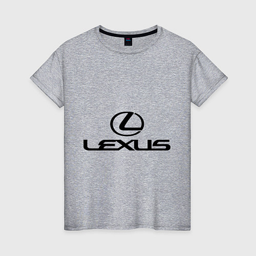 Женская футболка Lexus logo / Меланж – фото 1