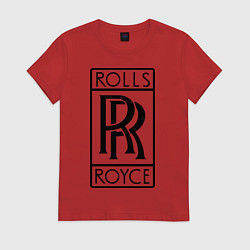 Женская футболка Rolls-Royce logo