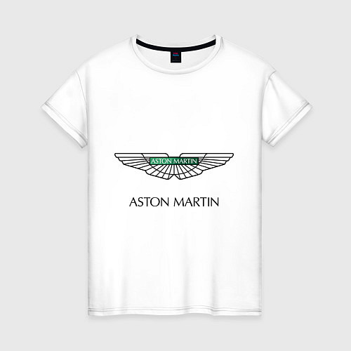 Женская футболка Aston Martin logo / Белый – фото 1