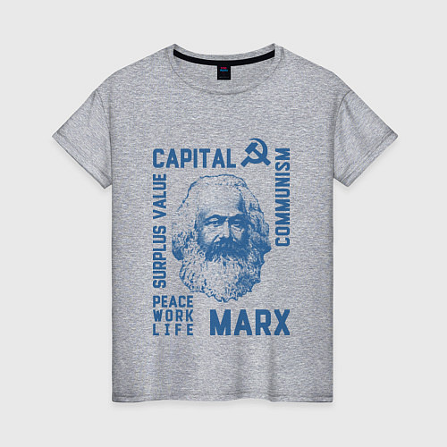 Женская футболка Marx: Capital / Меланж – фото 1