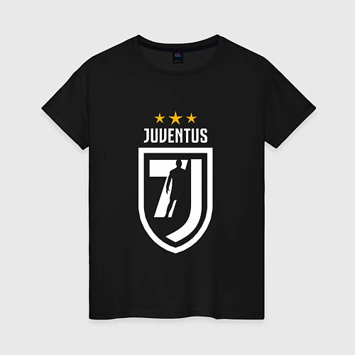 Женская футболка Juventus 7J / Черный – фото 1