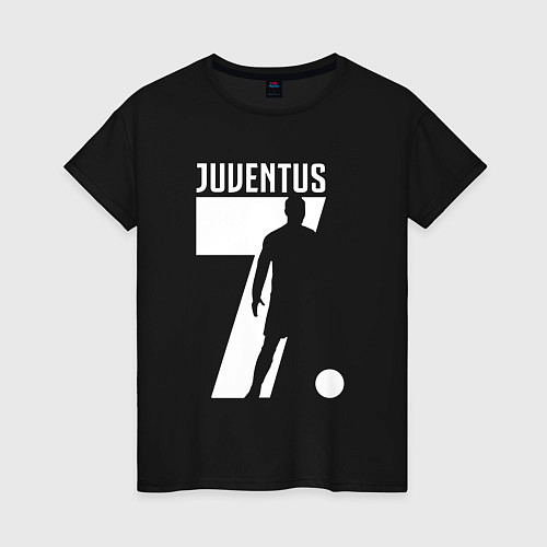 Женская футболка Juventus: Ronaldo 7 / Черный – фото 1