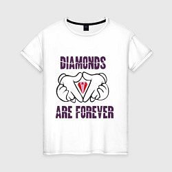 Женская футболка Diamonds are forever