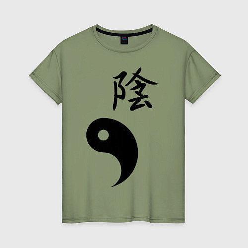 Женская футболка Инь парная / Авокадо – фото 1