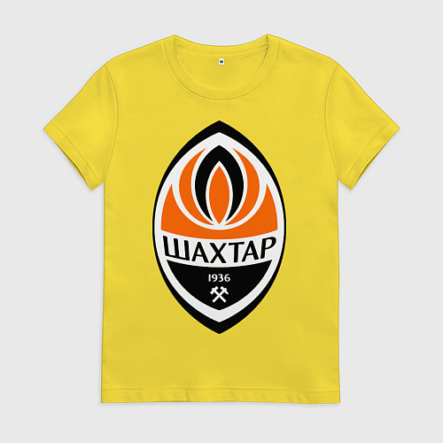 Женская футболка ФК Шахтёр / Желтый – фото 1