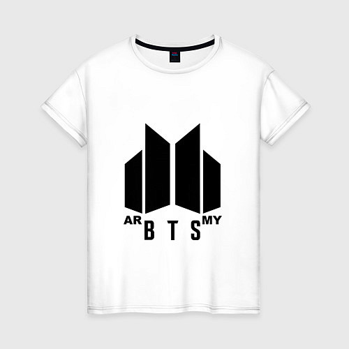Женская футболка BTS ARMY / Белый – фото 1