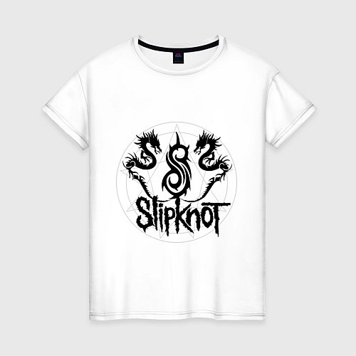 Женская футболка Slipknot Dragons / Белый – фото 1