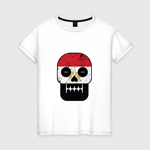 Женская футболка Egypt Skull / Белый – фото 1
