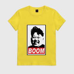 Футболка хлопковая женская BOOM: Kim Chen Eun, цвет: желтый