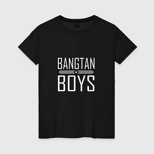 Женская футболка BANGTAN BOYS / Черный – фото 1