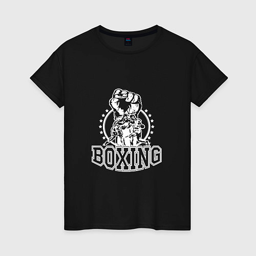 Женская футболка Black Boxing / Черный – фото 1