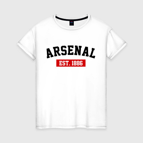 Женская футболка FC Arsenal Est. 1886 / Белый – фото 1