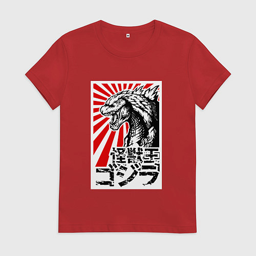 Женская футболка Godzilla Poster / Красный – фото 1