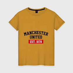 Женская футболка FC Manchester United Est. 1878