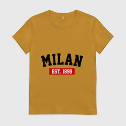 Женская футболка FC Milan Est. 1899