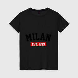 Женская футболка FC Milan Est. 1899