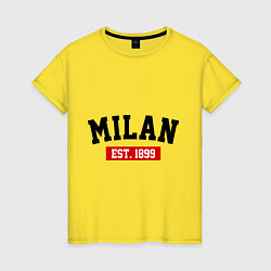 Женская футболка FC Milan Est. 1899