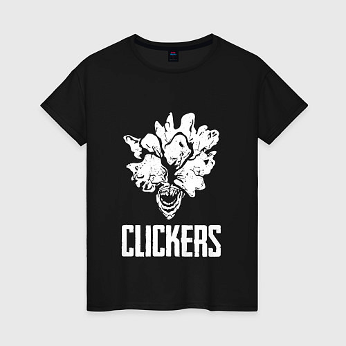 Женская футболка CLICKERS / Черный – фото 1
