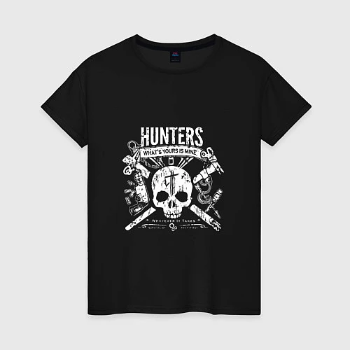 Женская футболка Hunters: What's your is mine / Черный – фото 1