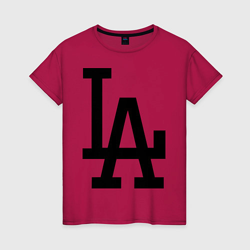 Женская футболка LA: Los Angeles / Маджента – фото 1