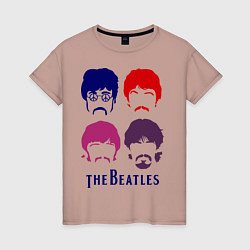 Женская футболка The Beatles faces