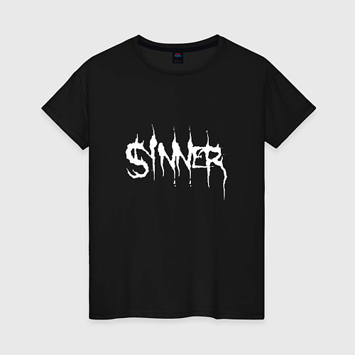 Женская футболка Real Sinner / Черный – фото 1