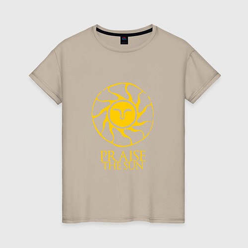 Женская футболка Praise The Sun / Миндальный – фото 1