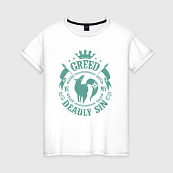 Женская футболка Greed: Deadly Sin