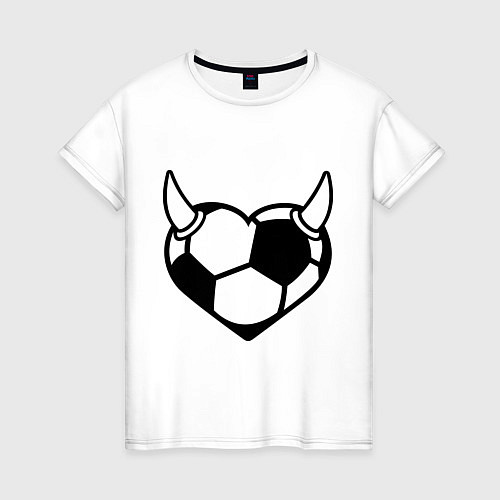 Женская футболка Football Love / Белый – фото 1