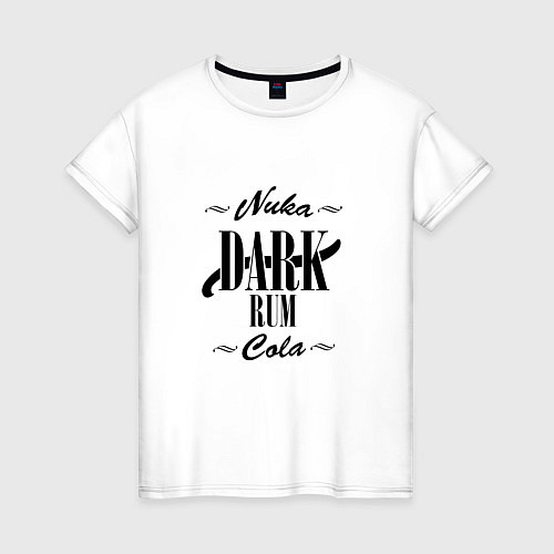 Женская футболка Nuka Dark Rum Cola / Белый – фото 1