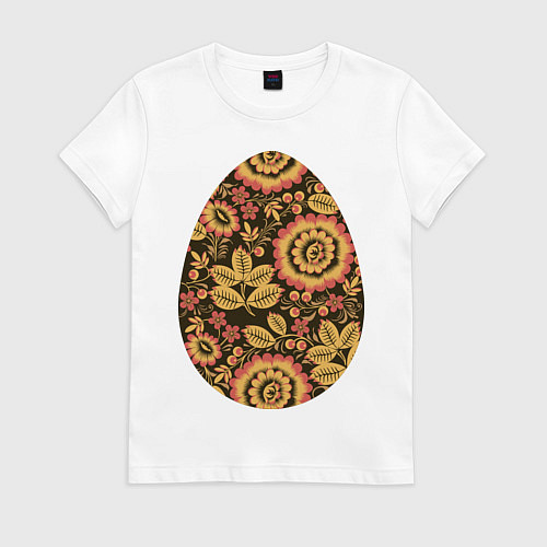 Женская футболка Easter egg / Белый – фото 1