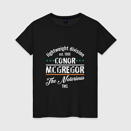 Женская футболка Conor McGregor est. 1988 / Черный – фото 1