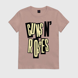 Женская футболка Guns n Roses: cream