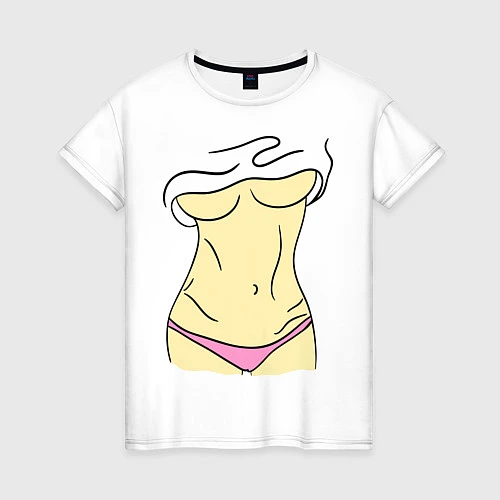 Женская футболка Женские прелести / Белый – фото 1