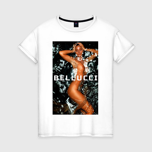 Женская футболка Monica Bellucci: Water / Белый – фото 1