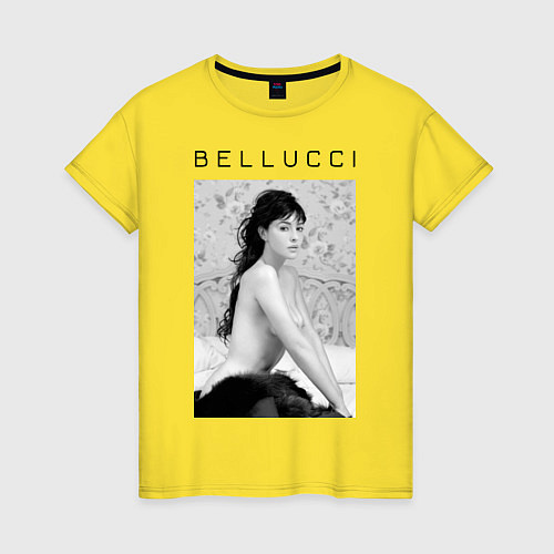 Женская футболка Monica Bellucci: Romantic / Желтый – фото 1