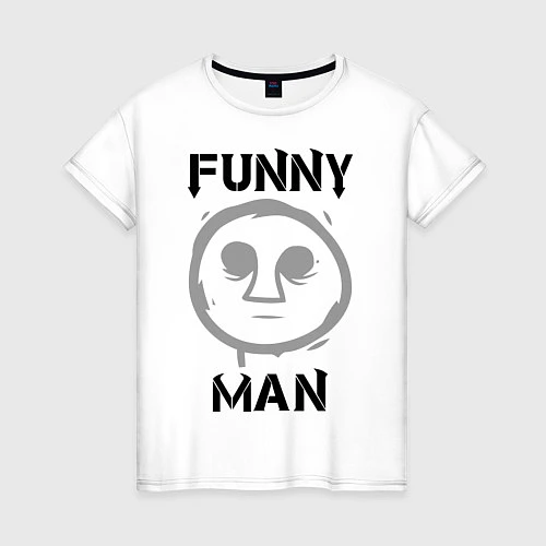 Женская футболка HU: Funny Man / Белый – фото 1