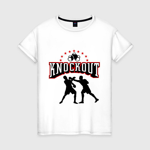Женская футболка Knockout / Белый – фото 1