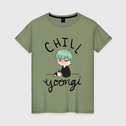 Женская футболка Chill Yoongi