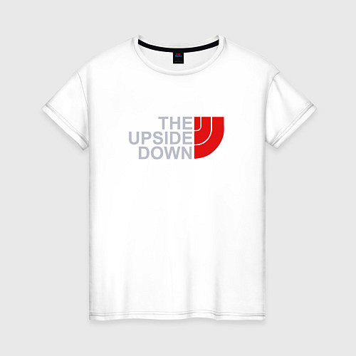 Женская футболка The Upside Down / Белый – фото 1