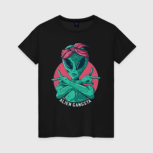 Женская футболка Alien Gangster / Черный – фото 1