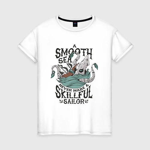 Женская футболка Smooth Sea / Белый – фото 1